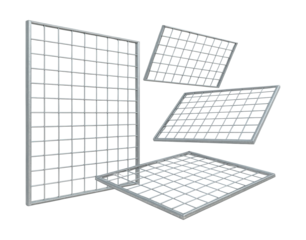 Wire mesh panels for rural areas, ensuring visibility while securing livestock.