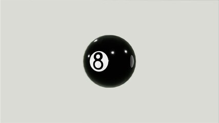 billiard ball number eight 360 animation - Powered by Adobe