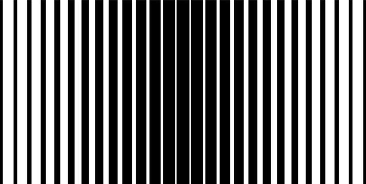 Gradient Transition Lattice. Striped halftone gradation texture. Fading vertical line background pattern. Black parallel lines backdrop for design. Vector Geometric and optical illusion effect. Not AI
