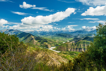 Oberes Tal der Flüsse Bléone und Bès oberhalb von Digne les Bains in der Haute Provence