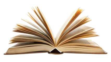 open book isolated on white background