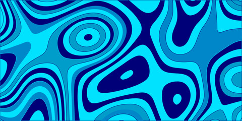 Abstract seamless blue vector pattern with circles and swirls, great for water texture, fabric, or wallpaper design. decoration, vintage, ornate, decor, curl, ornament, floral, sea, swirls