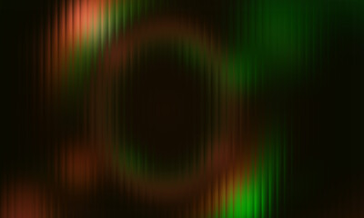 Abstract blurry dark background with vertical streaks of red and green light creating a moody and atmospheric effect