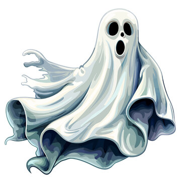 Ghost on white 