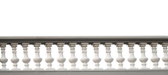 stone railings isolated