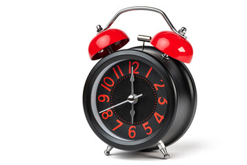 Table alarm clock isolated