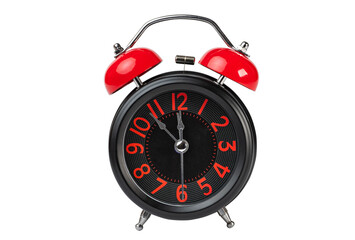 Table alarm clock isolated