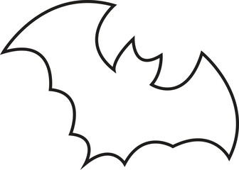 vector illustration of a halloween bat