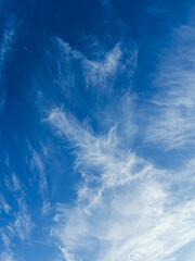 Cirrus Clouds in a Blue Sky
