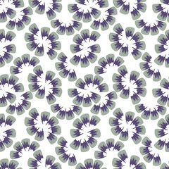abstract a solid multicolor small and big flower mixed vector pattern arrangement with medium color, all over vector design with white background illustration digital