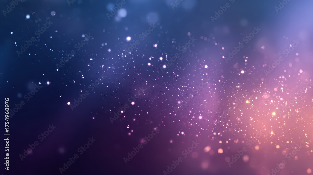 Wall mural beautiful soft blurry abstract gradient background with sparkles