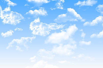 Cloud background texture — soft sky illustration with light blue tones, fluffy clouds, and serene atmosphere for digital art, posters, design projects, and dreamy visual compositions.