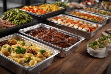 Luxurious Catering Food Display in Ultra-High Resolution