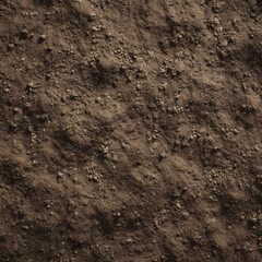 Obraz premium Earthy Texture: A detailed close-up shot of rich, fertile soil, showcasing its intricate texture and natural beauty, evoking a sense of growth and the cycle of life.