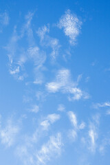 Blue Sky with White Clouds