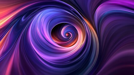 Obraz premium Vibrant swirling abstract vortex of purple pink and blue light