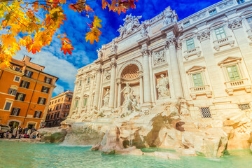 Fototapeta premium Fountain di Trevi in Rome, Italy