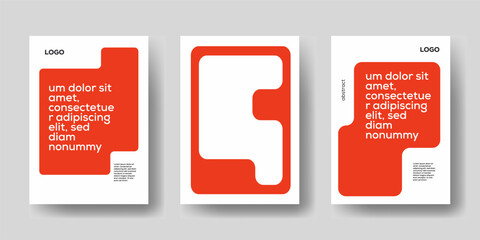 Modern abstract geometric template featuring a clean frame for your message or photo — great for flyer, poster, or cover design.