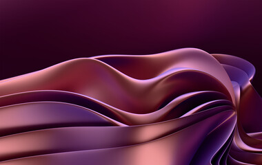 Futuristic Flowing Lines Design in Violet and Magenta Gradient Light