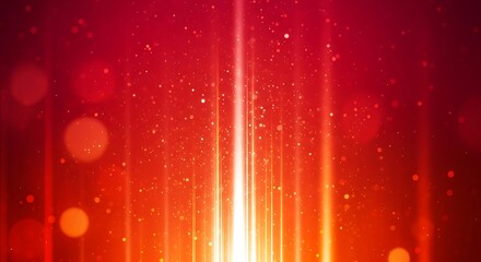 Abstract Red Light Bokeh Particles Background