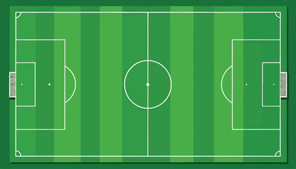 football field with green grass