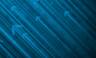 Modern abstract gradient dark navy blue banner background