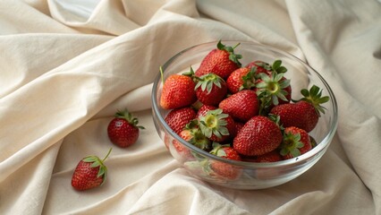 strawberries in a bowl