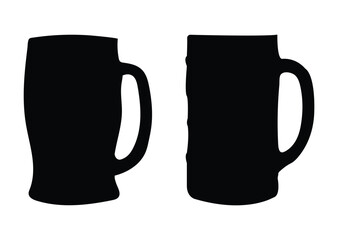 Black party celebration drinking glass set