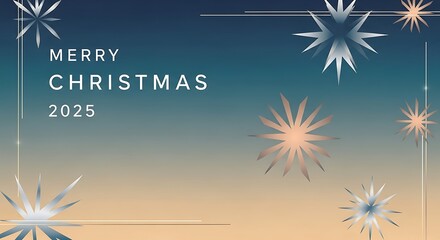 Merry christmas snowflakes holiday season greeting card festive celebration december winter background