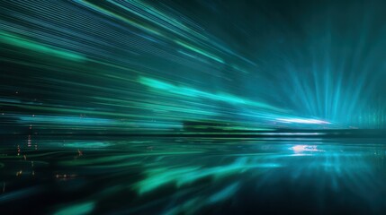 Abstract dynamic light streaks background motion blur glowing digital art