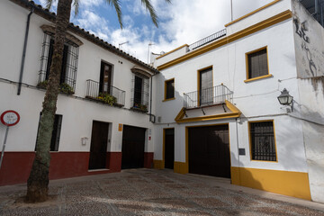 Panoramic view of rooftops in Cordoba, Spain