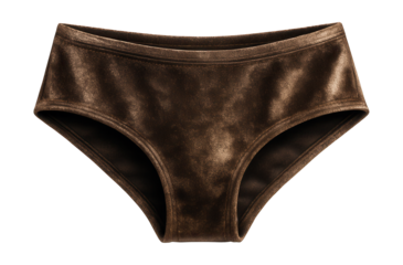 Velvet hipster panties for women featuring a metallic sheen.