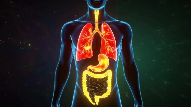 the human respiratory and digestive systems