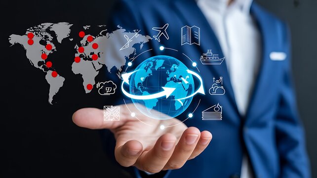 Global business expansion international trade and logistics strategy for worldwide success today