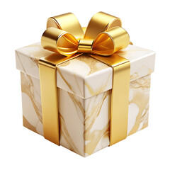 White and Gold Gift Box