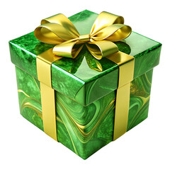 Green and Gold Gift Box