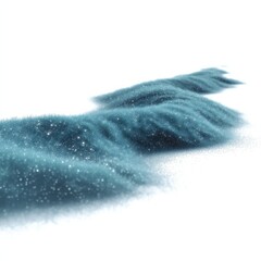 Dreamy Abstract Blue Waves with Soft Glittery Texture in Background