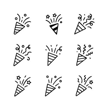 set of outline icons clappers vector on a white background
set of 9 line icons, vector, on a white background