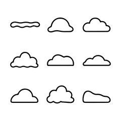 set of outline icons snowdrifts vector on a white background
set of 9 line icons, vector, on a white background