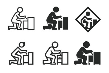 Hyper-Realistic 3D Logos. Hyper-Realistic 3D Presentations. Set Logo of Hyper-Realistic 3D Presentations: furniture assembly visualization. harmonious logo