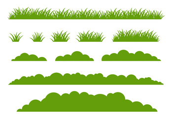 Obraz premium set of green grass