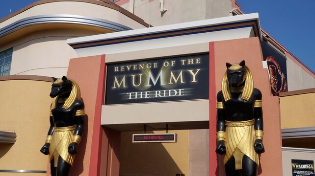 Revenge of the Mummy - The Ride at Universal Studios.