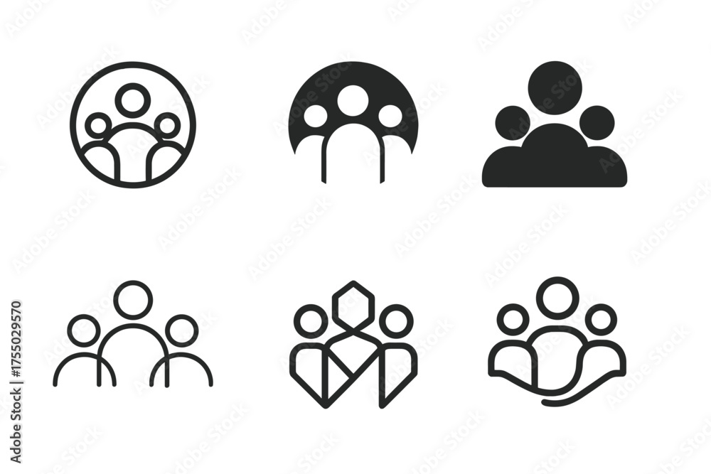 Wall mural networking emblem designs. your network is your net worth. set logo of networking: professional team