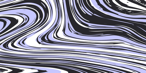 Abstract horizontal  background with colorful waves. Trendy vector illustration in style retro 60s, 70s.