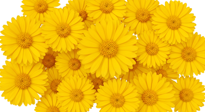 A Vibrant Bouquet of Yellow Daisies - Powered by Adobe