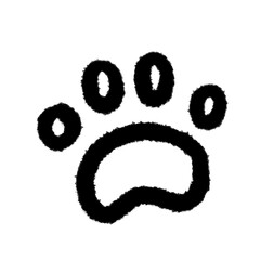 paw png outline, cute cartoon handdraws clipart kids doodle element hand drawn doodle, handwriting clipart, kawaii kids drawing, funny character, childlike sketch, handwritten words,