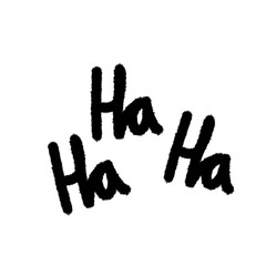 ha ha ha png outline, cute cartoon handdraws clipart kids doodle element hand drawn doodle, handwriting clipart, kawaii kids drawing, funny character, childlike sketch, handwritten words,