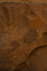 Brown stone isolated on white background