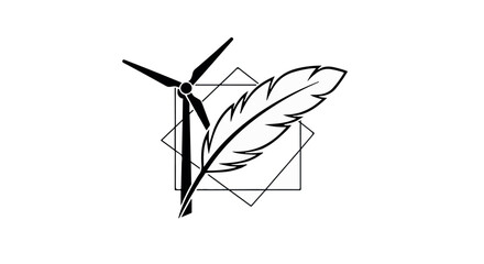 Symbolic representation of renewable energy and creative inspiration