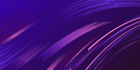 Abstract sports background with blue and purple strokes and gradients.